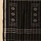 shop Handloom Soft Cotton Jamdani Stole - Black