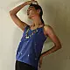 buy Handloom Jamdani Sleeveless Blue Top