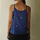 buy Handloom Jamdani Sleeveless Blue Top