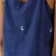 buy Handloom Jamdani Sleeveless Blue Top