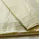 shop Handspun Cotton x Cotton Dhoti Khes - Zari Border