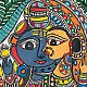 shop Madhubani Painting - Ardhanarishvar