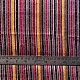 Hand Woven Fabric - Multi Color Stripes