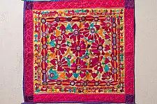 Treasure Trove ~ Rabari Embroidery - Kutchi Old Wall Piece / Chakda