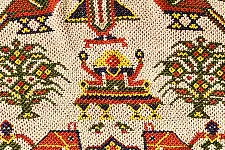 Prachin . प्राचीन  ❂ Gujrat Bead Work - Old & Antique Wall Hanging - Shreenathji
