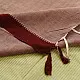 handloom begampuri pure cotton saree in light green with maroon and slate blue woven striped borders