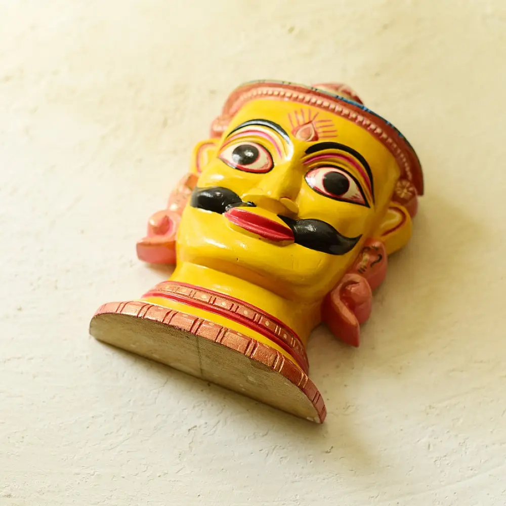 shop handmade wooden mask - Suraj