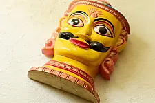 Handmade Wooden Mask - Suraj