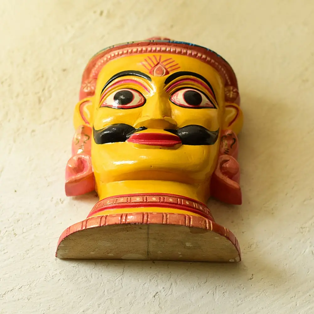 shop handmade wooden mask - Suraj