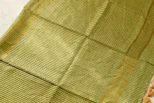 कमला | Handloom Cotton Saree | Zari Checks . Heena