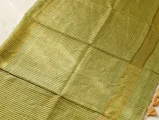 कमला | Handloom Cotton Saree | Zari Checks . Heena