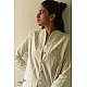 shop Handloom Self Checks Cotton - Off White Top