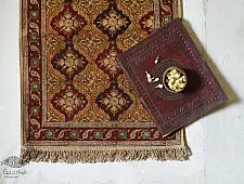 A finite infinity...Kalamkari Natural color Durrie ( 2 X 6 ) ❧ C