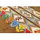 Glass Bead Door Toran with Side Latkan (Set of Three) - Shrinathji & Kalash Motif