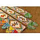 Glass Bead Door Toran with Side Latkan (Set of Three) - Shrinathji & Kalash Motif