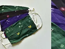 Be safe & stylish ✜ Mul Cotton Layered Mask ( Set of 4 ) ✜ L Bandhni