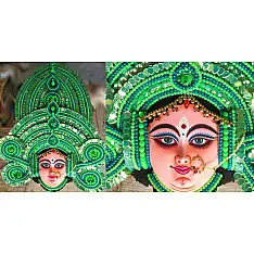 Mukhauta. मुखौटा ~ Handmade Chhau Mask - Durga