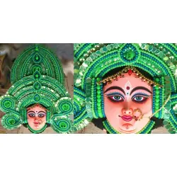 Mukhauta. मुखौटा ~ Handmade Chhau Mask - Durga