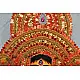 shop handmade chhau mask from bangal - durga orange