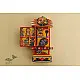 कथनिक ☀ Kaavad ~ A Wooden Shrine (Yellow - 20 cm) ~ 136
