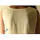 shop Handloom Cotton Designer Off White Sleeve Less Dress
