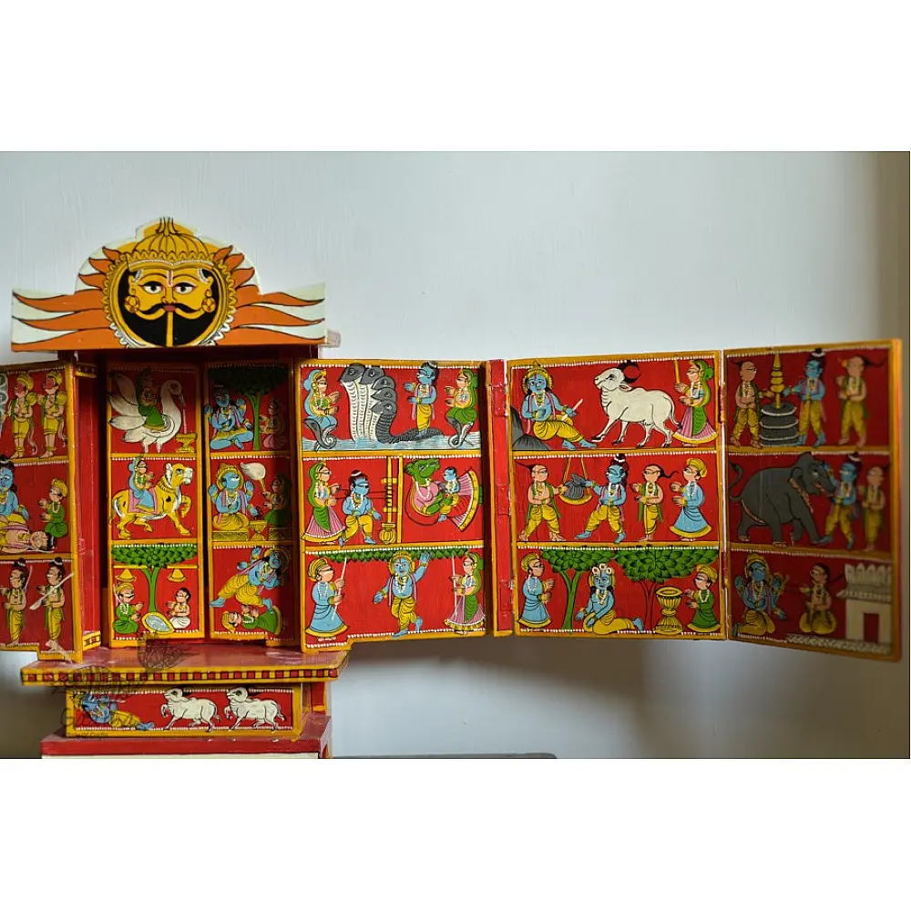 shop story telling wooden shine kaavad