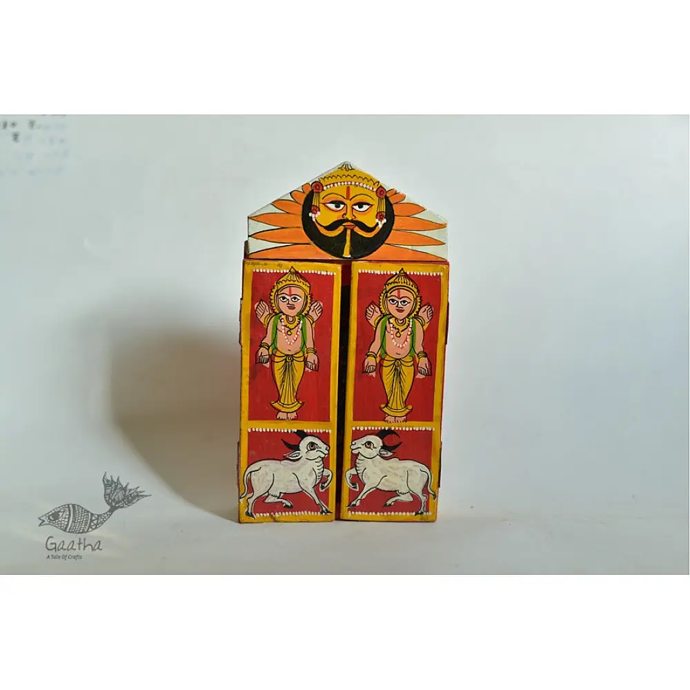 कथनिक ☀ Kaavad a Wooden Shrine - Bal Krishna { Single piece } ~ 3