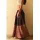 shop Jawariya Block Printed A-Line Long Skirt / Kali Skirt