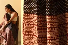 Flowers in a River | Jawariya Block Printed A-Line Long Skirt / Kali Skirt 