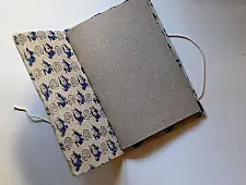 Ajrakh Pothi Diary  ( 9 X 6 in ) ☙ Duck Motif