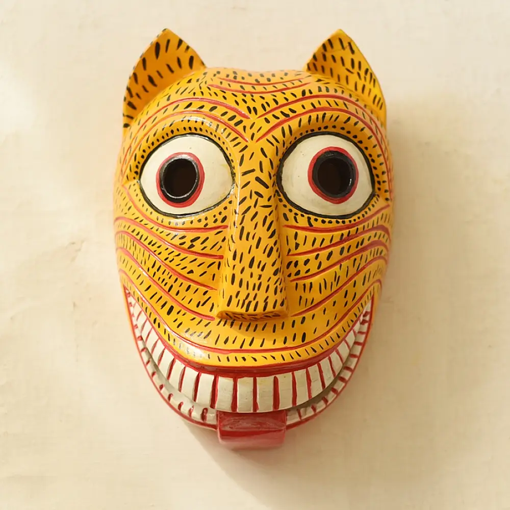 shop handmade wooden mask - 