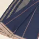 shop Begampuri Handloom Cotton Saree - Navy Blue