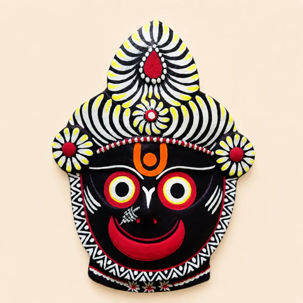 shop Handmade Paper Mache Chhau Mask - Jagannath 