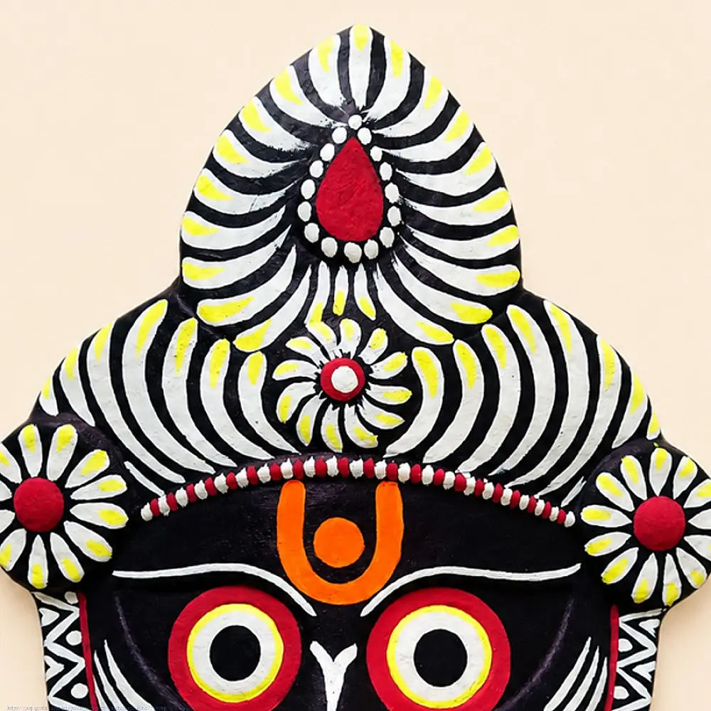 shop Handmade Paper Mache Chhau Mask - Jagannath 