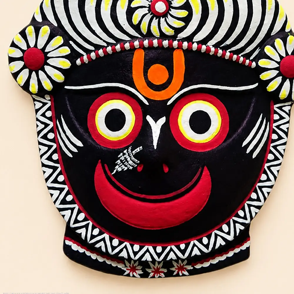 shop Handmade Paper Mache Chhau Mask - Jagannath 