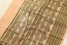 Handlom Cotton Saree | IKAT Pallu { Badami }