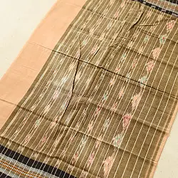 Handlom Cotton Saree | IKAT Pallu { Badami }
