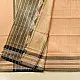Cotton weaves ~ Ikat Saree { Badami }