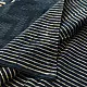 Exclusive Block Printed Cotton Dabu ~ Indigo Stripe Saree