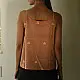 buy Handloom Jamdani Sleeveless Top - Light Brown