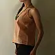 buy Handloom Jamdani Sleeveless Top - Light Brown