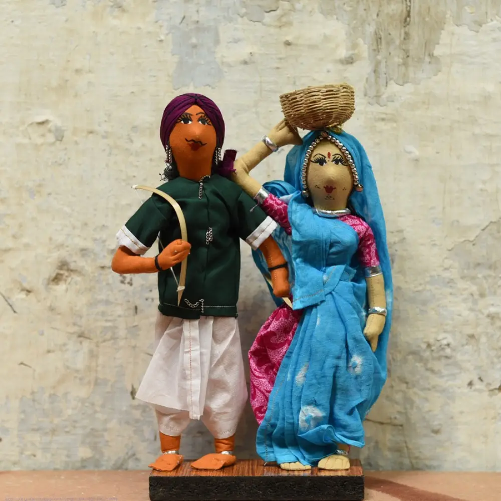 Buy Jhabua Handmade Fabric Doll (Bhil) - E