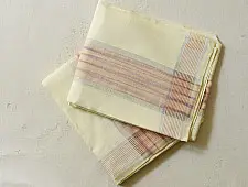 Damodar . दामोदर ✩ Handloom Cotton x Cotton Dhoti Khes - Off White