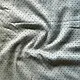 Hand Woven Fabric - Off White With Green Dots