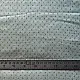 Hand Woven Fabric - Off White With Green Dots