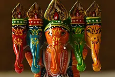 Wooden Toys | Panch Mukhi Ganesh