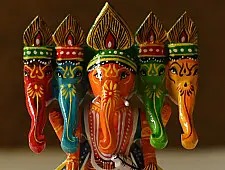 Wooden Toys | Panch Mukhi Ganesh