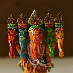 Wooden Toys | Panch Mukhi Ganesh