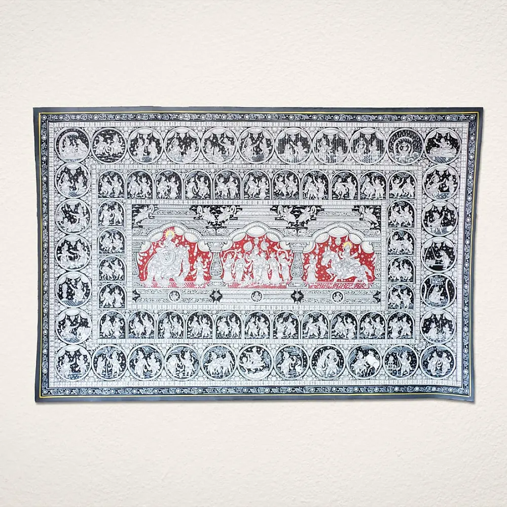 shop Traditional patachitra Painting ~ Krishna Story