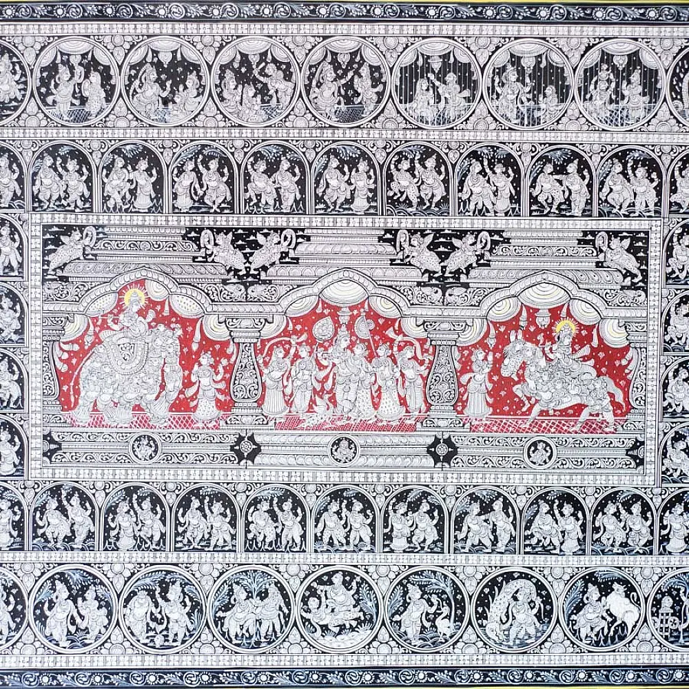 shop Traditional patachitra Painting ~ Krishna Story